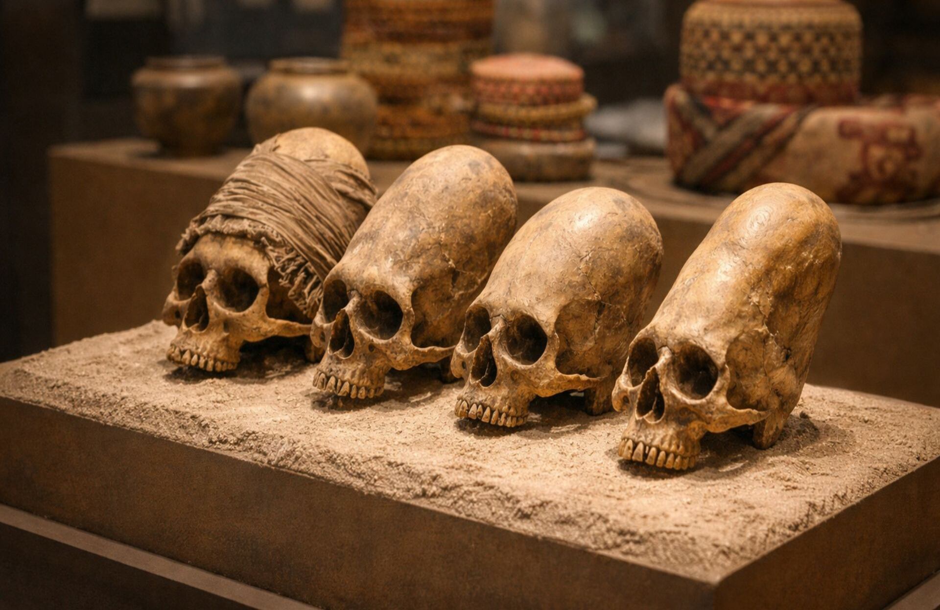 La apariencia de cráneos alargados resultó extraña desde la perspectiva europea.