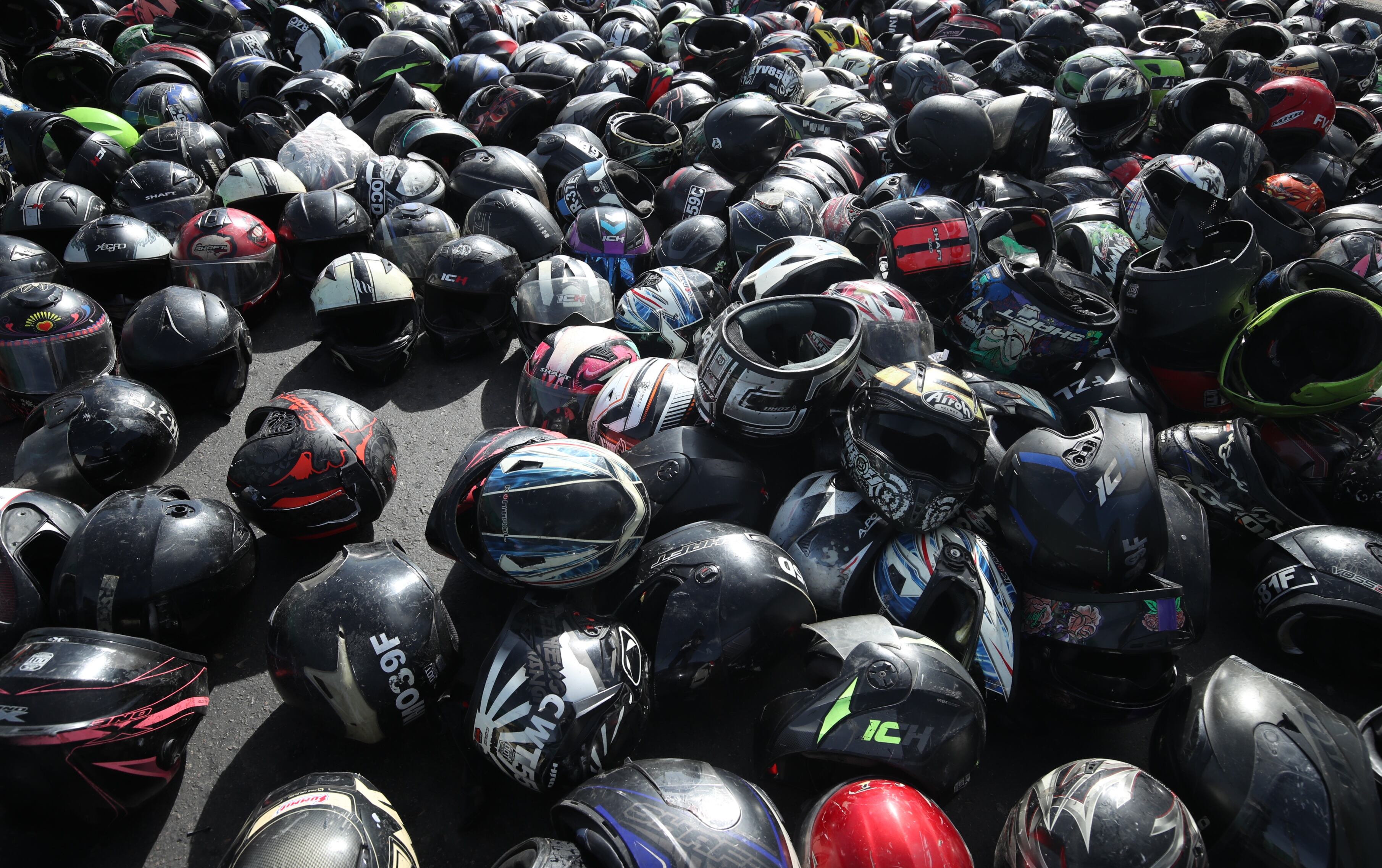 Motos protesta paro de aplicaciones