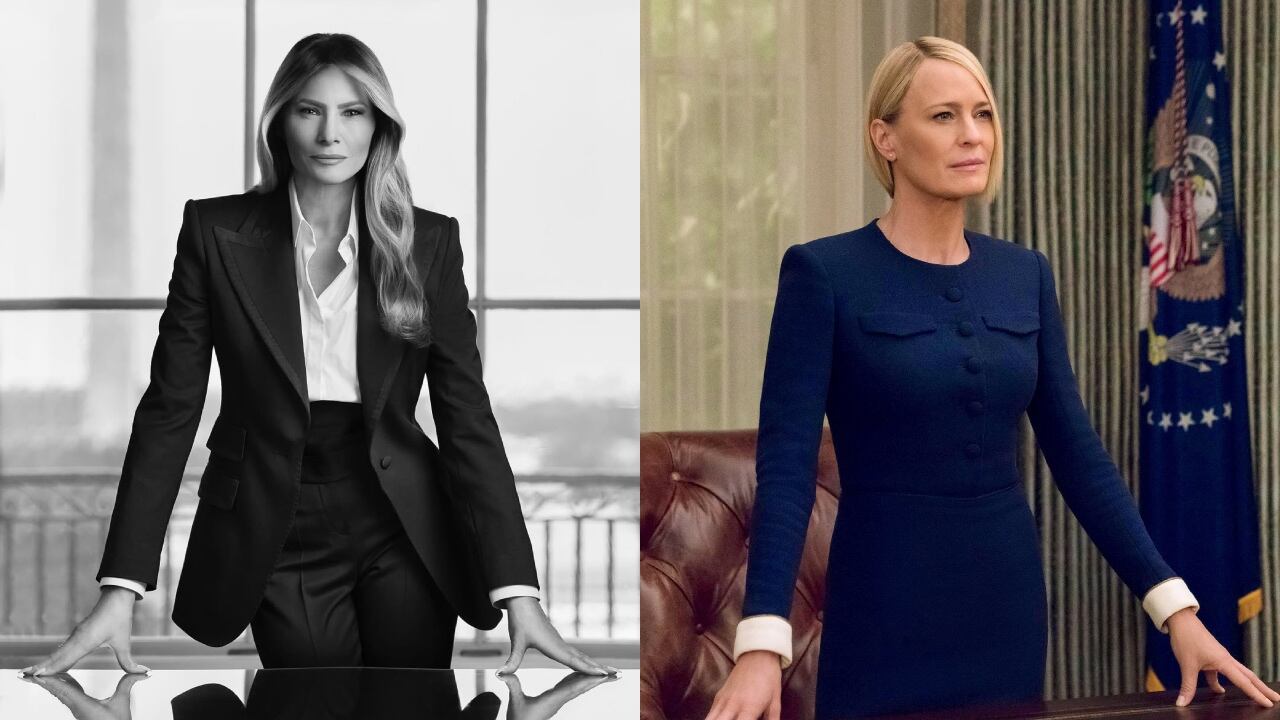 Melania Trump se inspira en el personaje de Claire Underwood en House of cards