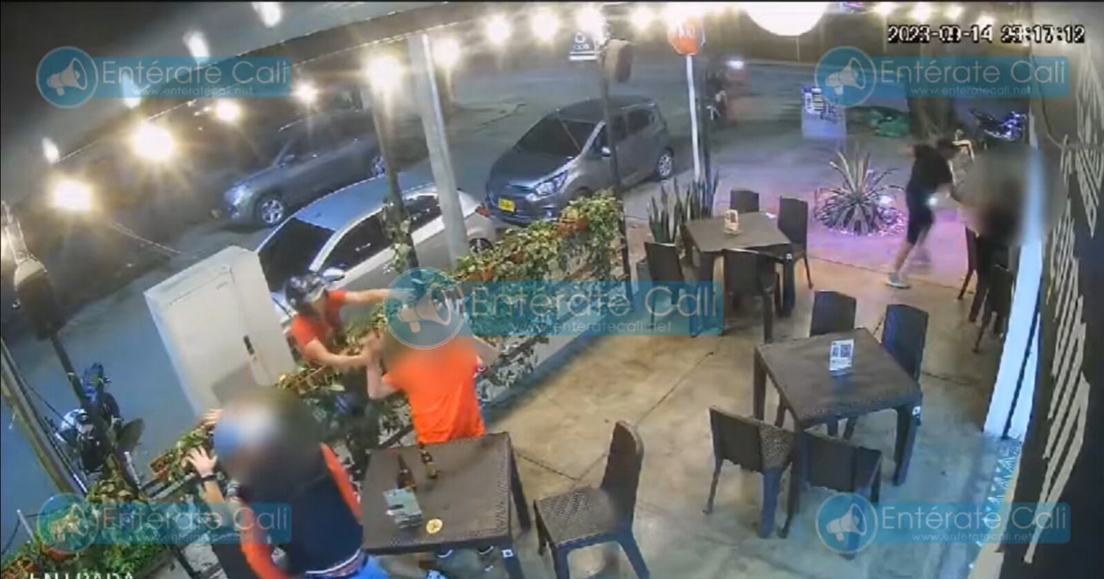 Así se documentó el hurto en una cámara de seguridad.