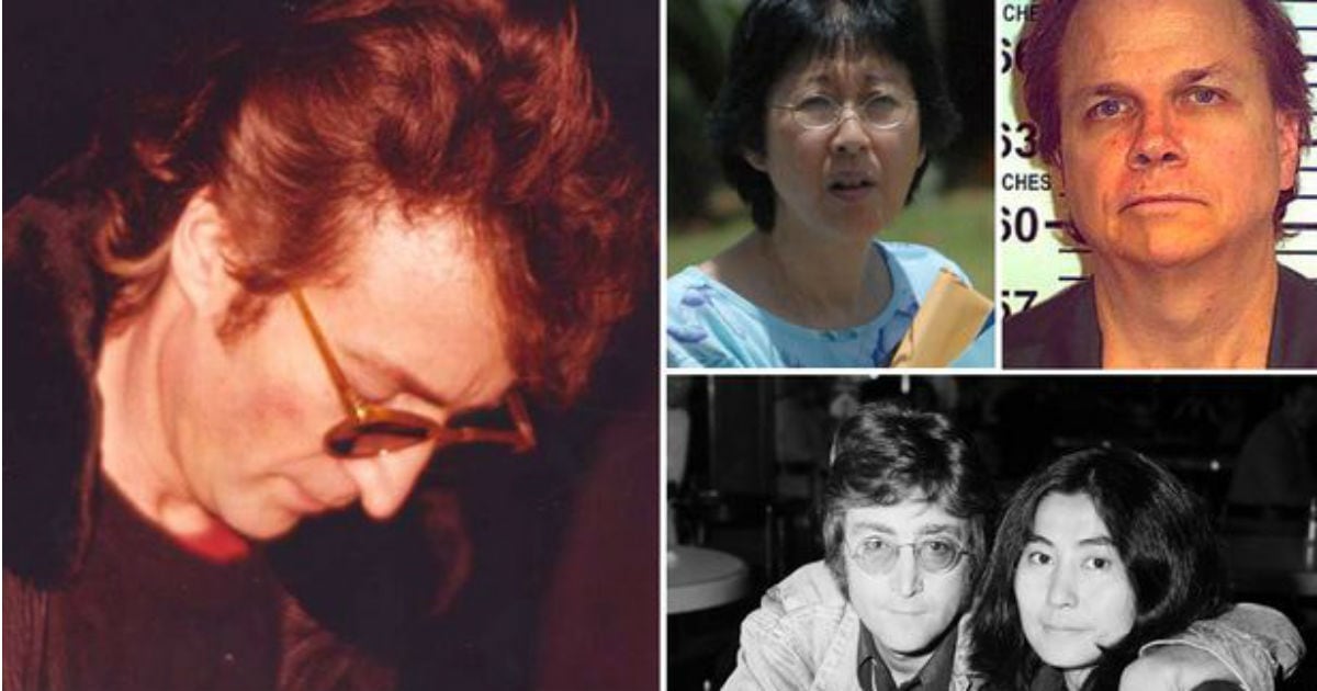 Arriba a la derecha Mark Chapman y su esposa. Abajo Lennon y Yoko Ono. 
