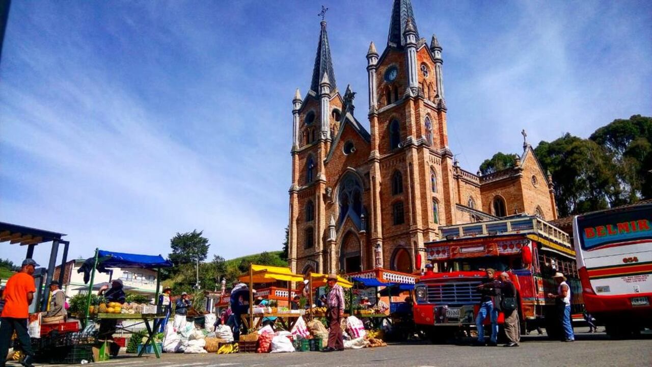 Zona urbana de Belmira, Antioquia.