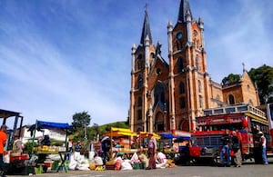 Zona urbana de Belmira, Antioquia.