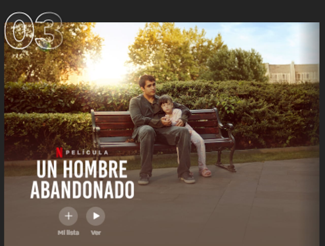 Un hombre abandonado es una de las películas de Netflix que se encuentra en el top 10.