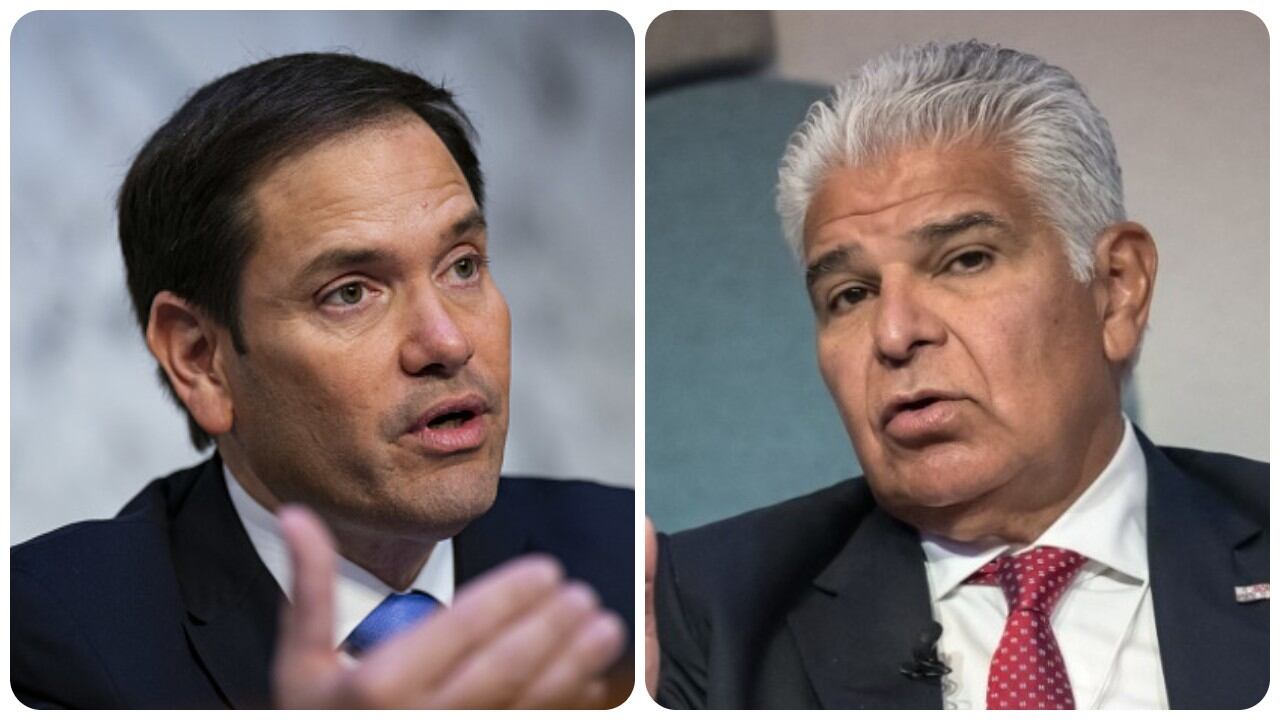 El jefe de la diplomacia de EE.UU., Marco Rubio, se reunió con el presidente de Panamá, José Raúl Mulino.