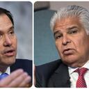 El jefe de la diplomacia de EE.UU., Marco Rubio, se reunió con el presidente de Panamá, José Raúl Mulino.