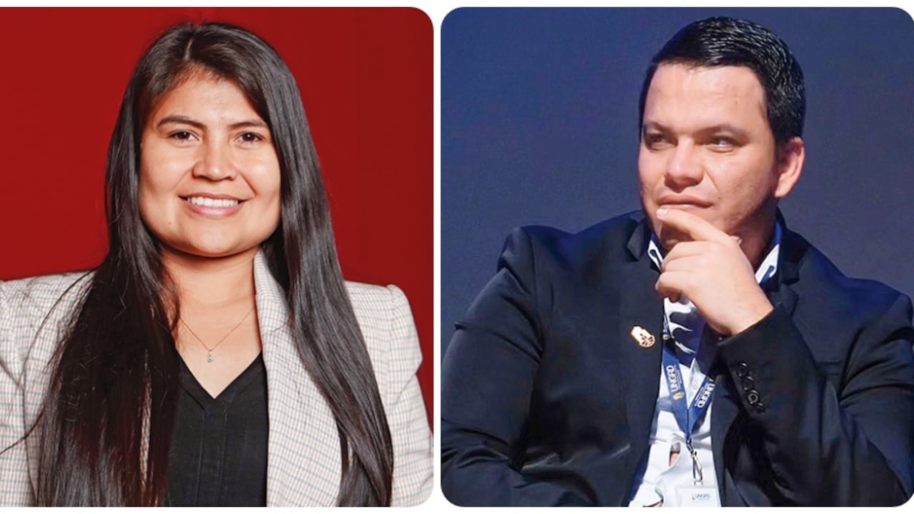 Karen Manrique y Sneyder Pinilla.