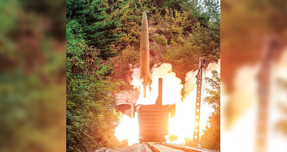 Un nuevo cohete fue probado por parte del régimen de Corea del Norte. Foto: AFP