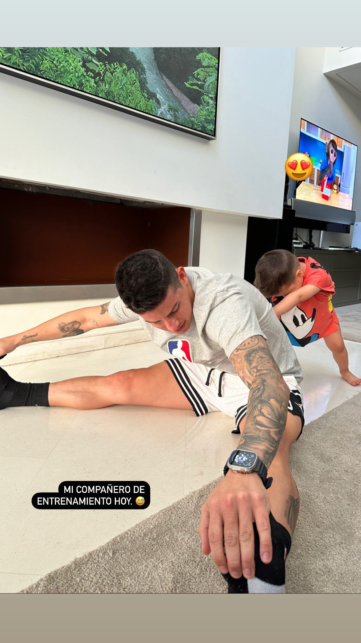Foto: Instagram @jamesrodríguez10.