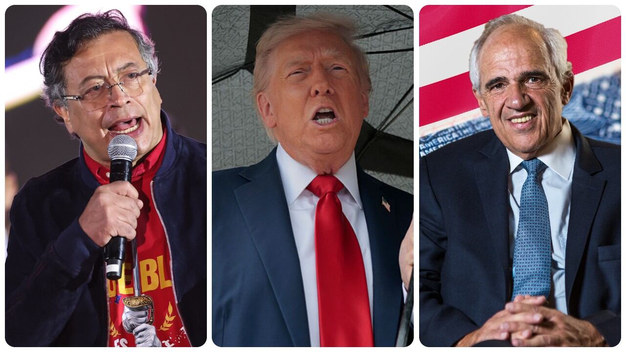 Gustavo Petro, Donald Trump y Ernesto Samper