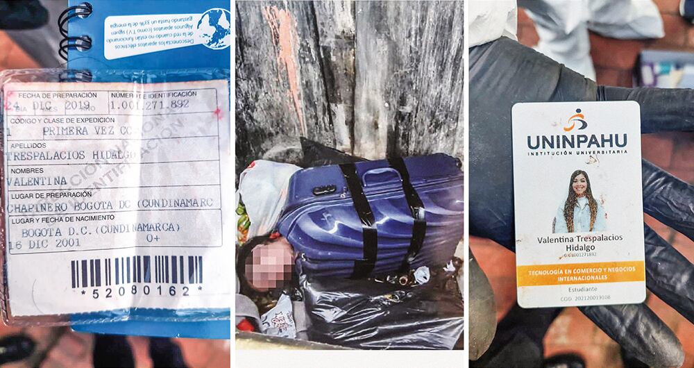   La macabra escena que encontró un reciclador en la localidad de Fontibón fue el inicio de la investigación. El cuerpo de Valentina fue metido en una maleta y arrojado a la basura, junto con una caja negra.