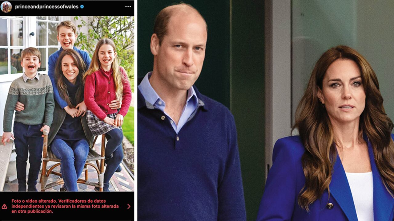 En la fotografía, que habría sido intervenida, Kate sale con sus hijos, pero al parecer son imágenes captadas con anterioridad. Pero fue publicada por el Palacio de Kensington en las cuentas oficiales de redes sociales del príncipe y la princesa de Gales. Se convirtió en motivo de grandes especulaciones.