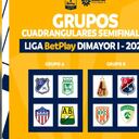 Este domingo la Dimayor realizó el sorteo de los cuadrangulares de la Liga Betplay masculina. Foto: Twitter @dimayor.