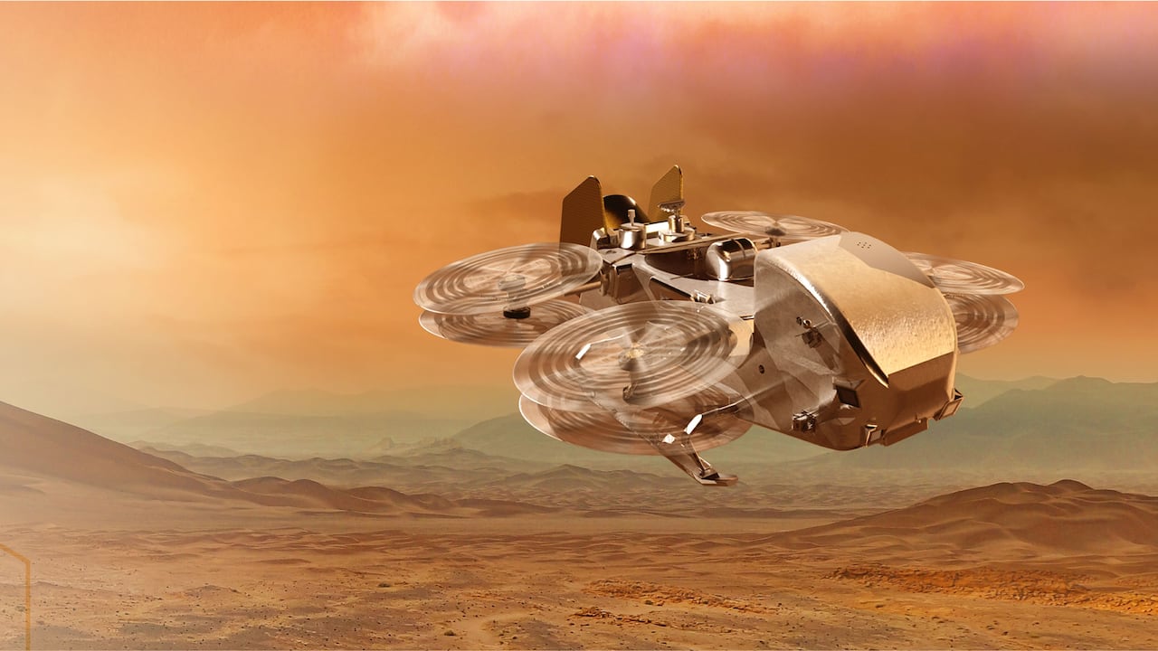 Dragonfly, helicóptero de la NASA que llegará Titán.