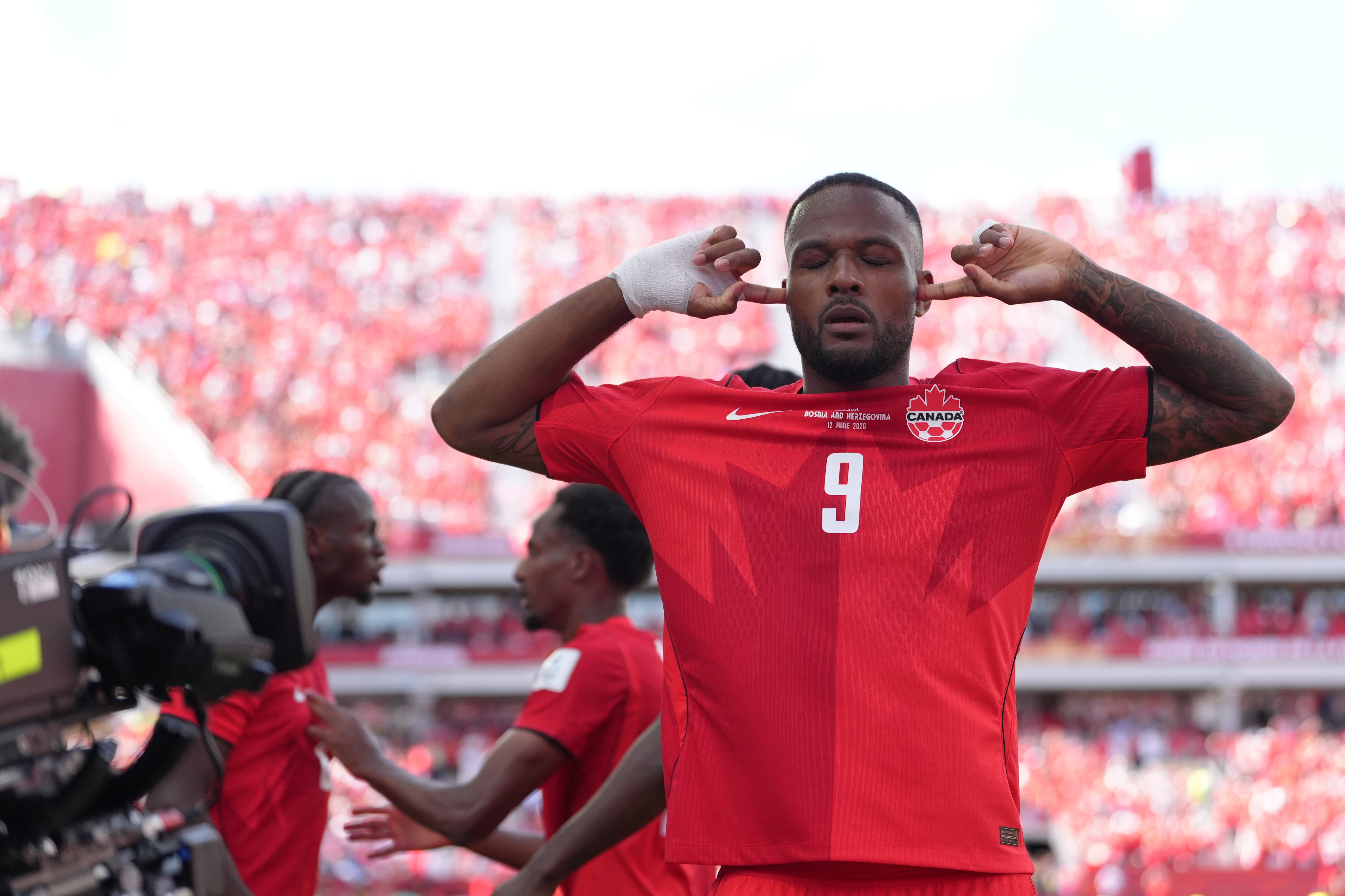 Las palabras de Cyle Larin tras marcar el empate de Canadá ante Bosnia y Herzegovina.