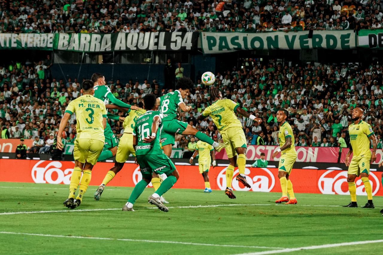 Imagen que dejó el triunfo de Atlético Nacional sobre Bucaramanga por Liga BetPlay.