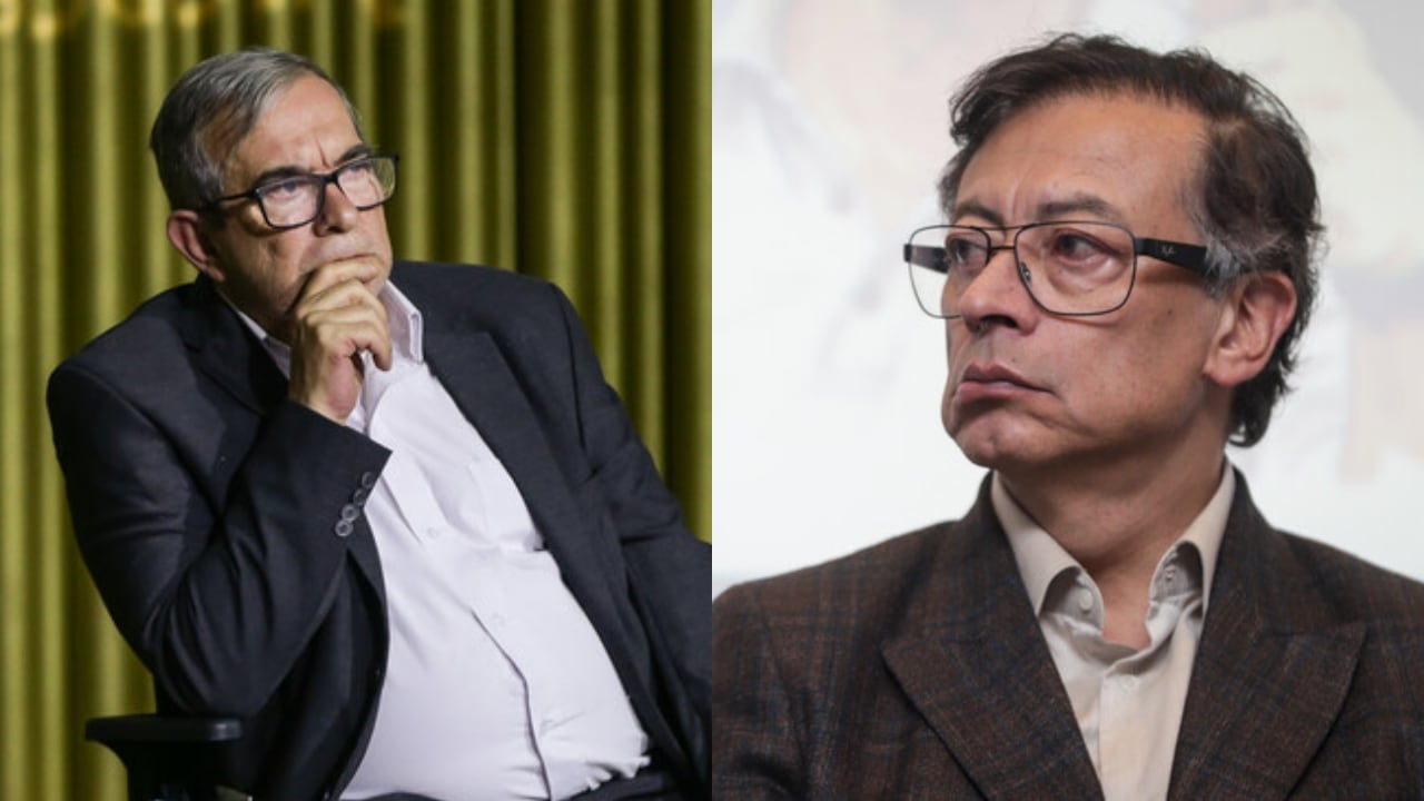 Rodrigo Londoño y Gustavo Petro.