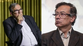De izquierda a derecha: Rodrigo Londoño y Gustavo Petro.