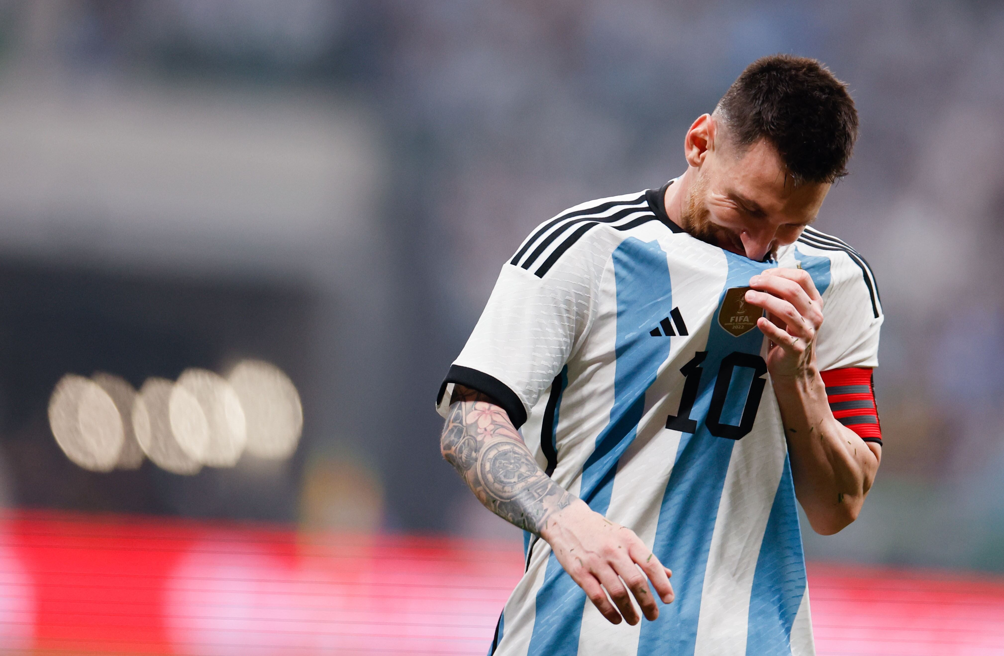 Messi con la Selección Argentina