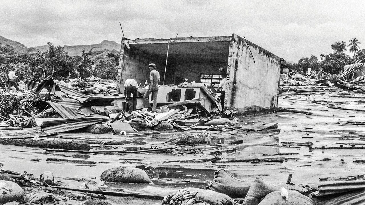 Armero, el pueblo que borró del mapa la erupción del volcán Nevado del Ruiz en noviembre de 1985.