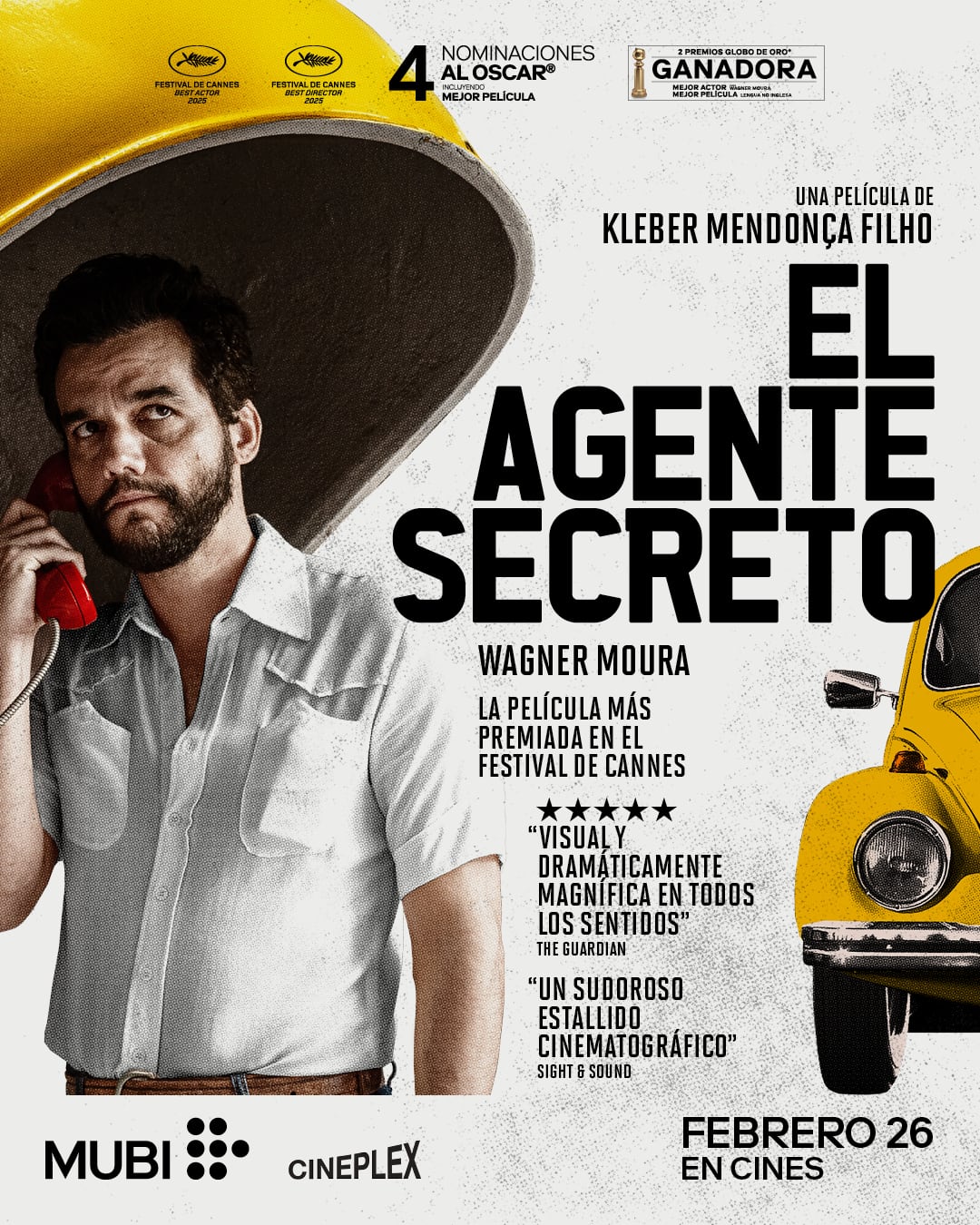 ‘El agente secreto’ se estrena en Colombia este jueves 26 de febrero.