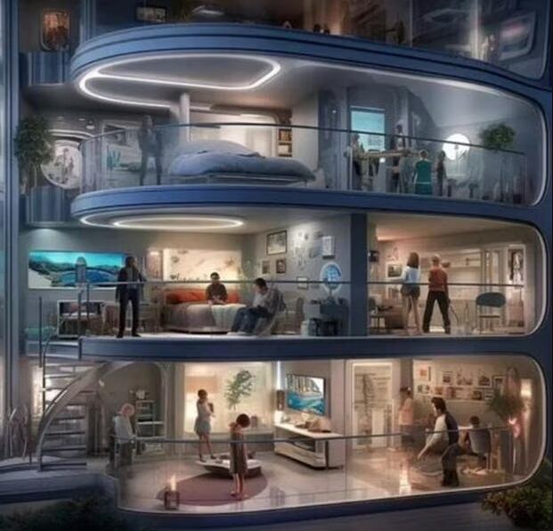 Así se verían las casas del futuro, según una IA