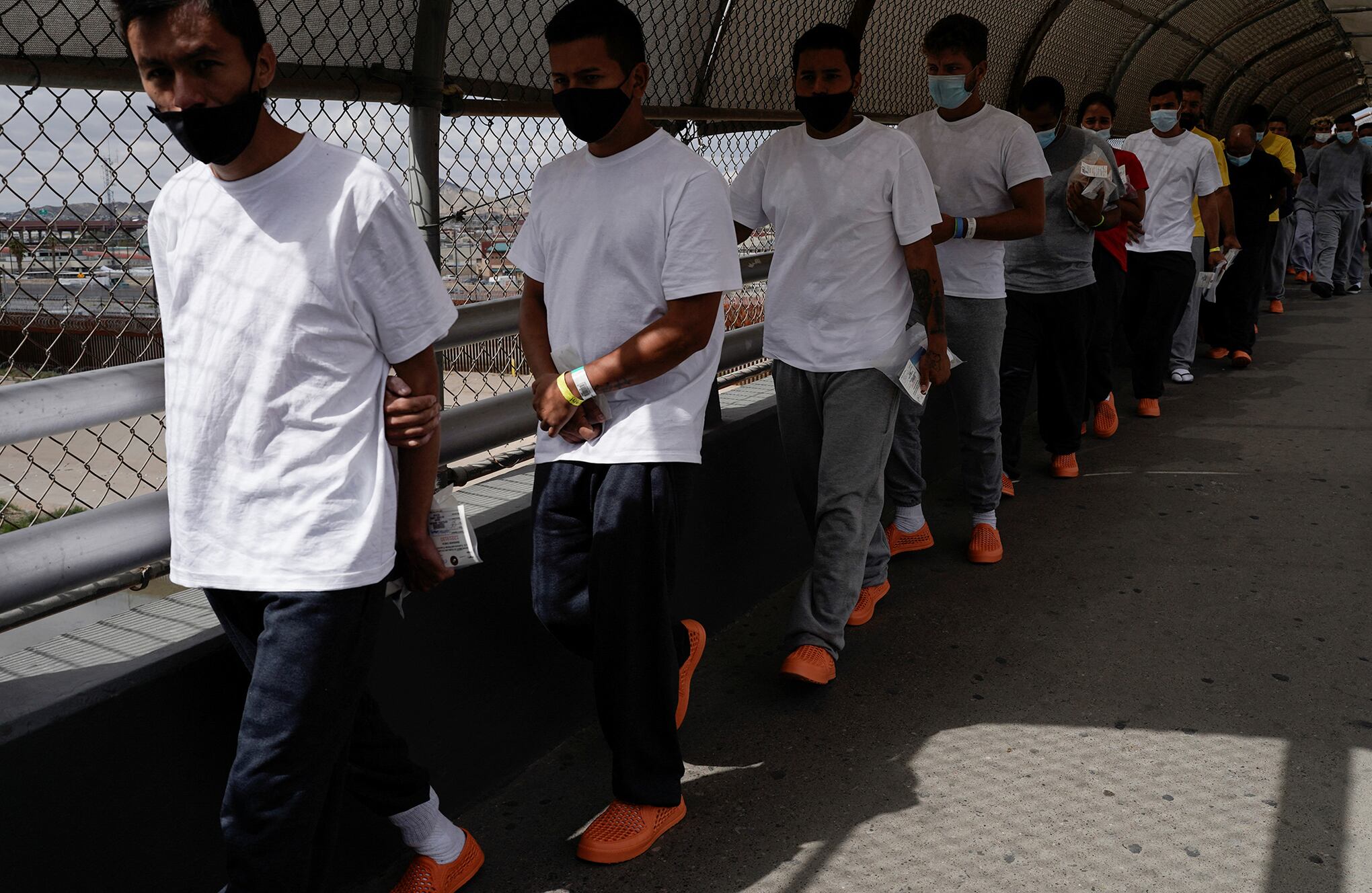 En imágenes : Migrantes venezolanos expulsados de EE.UU. y devueltos a México