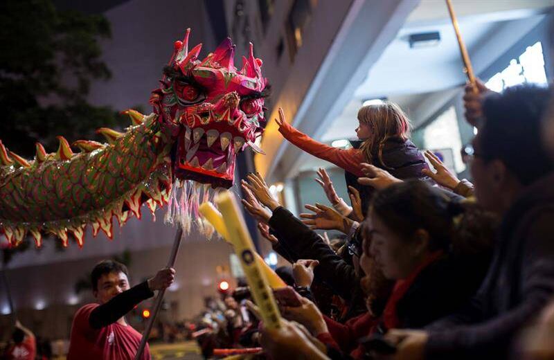 Año nuevo en Hong Kong. Foto de EFE