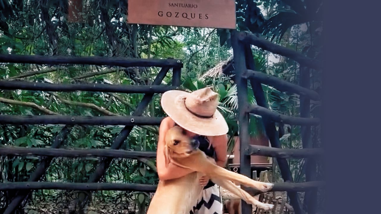 Jimena Hoyos, creadora de la Fundación Gozques, en Palomino.