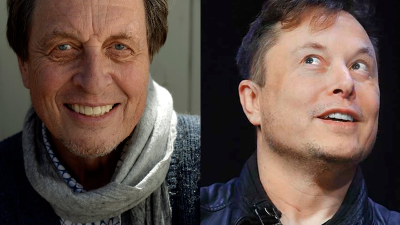 Errol Musk junto a su hijo Elon Musk