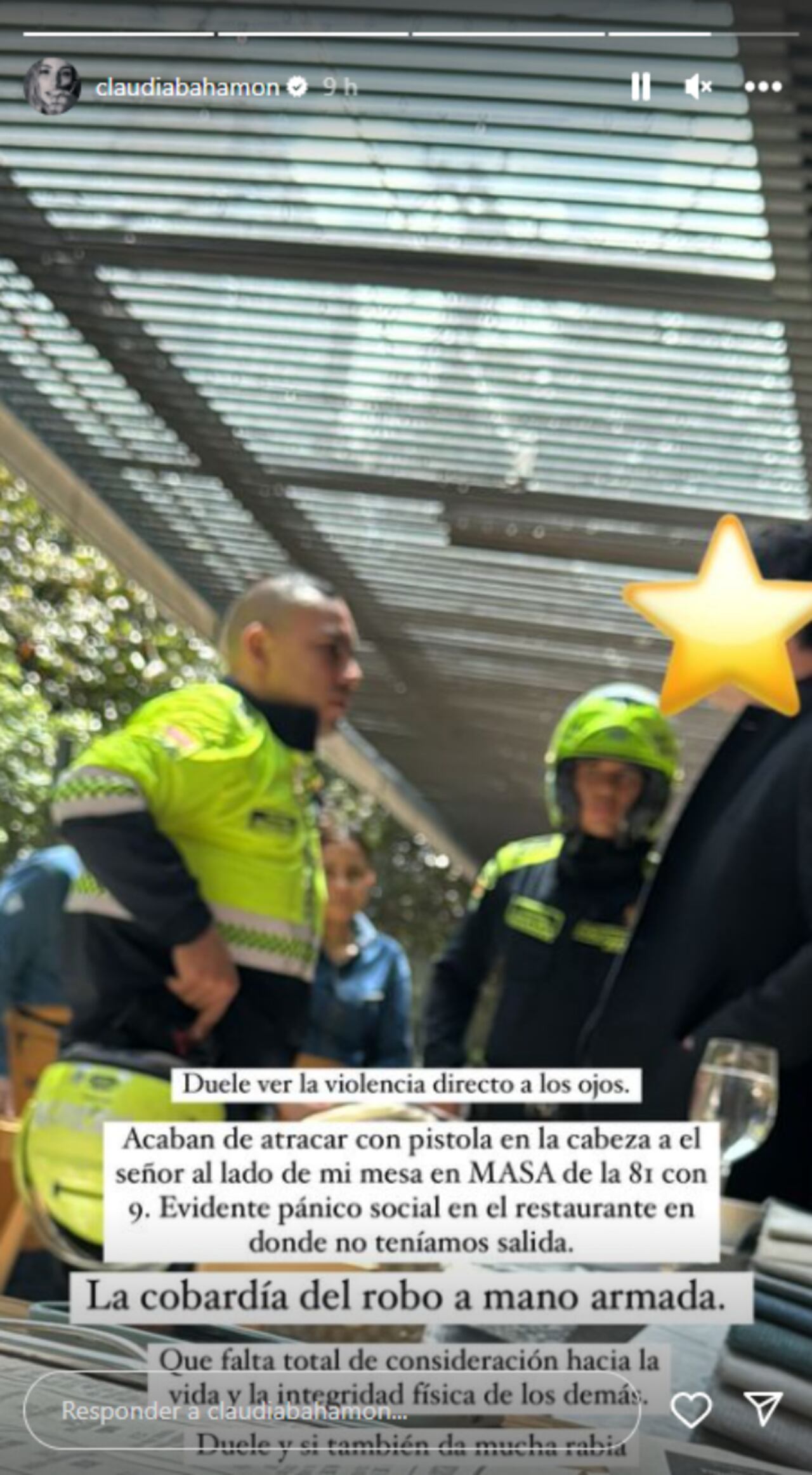 La modelo habló de lo sucedido a través de su cuenta de Instagram.