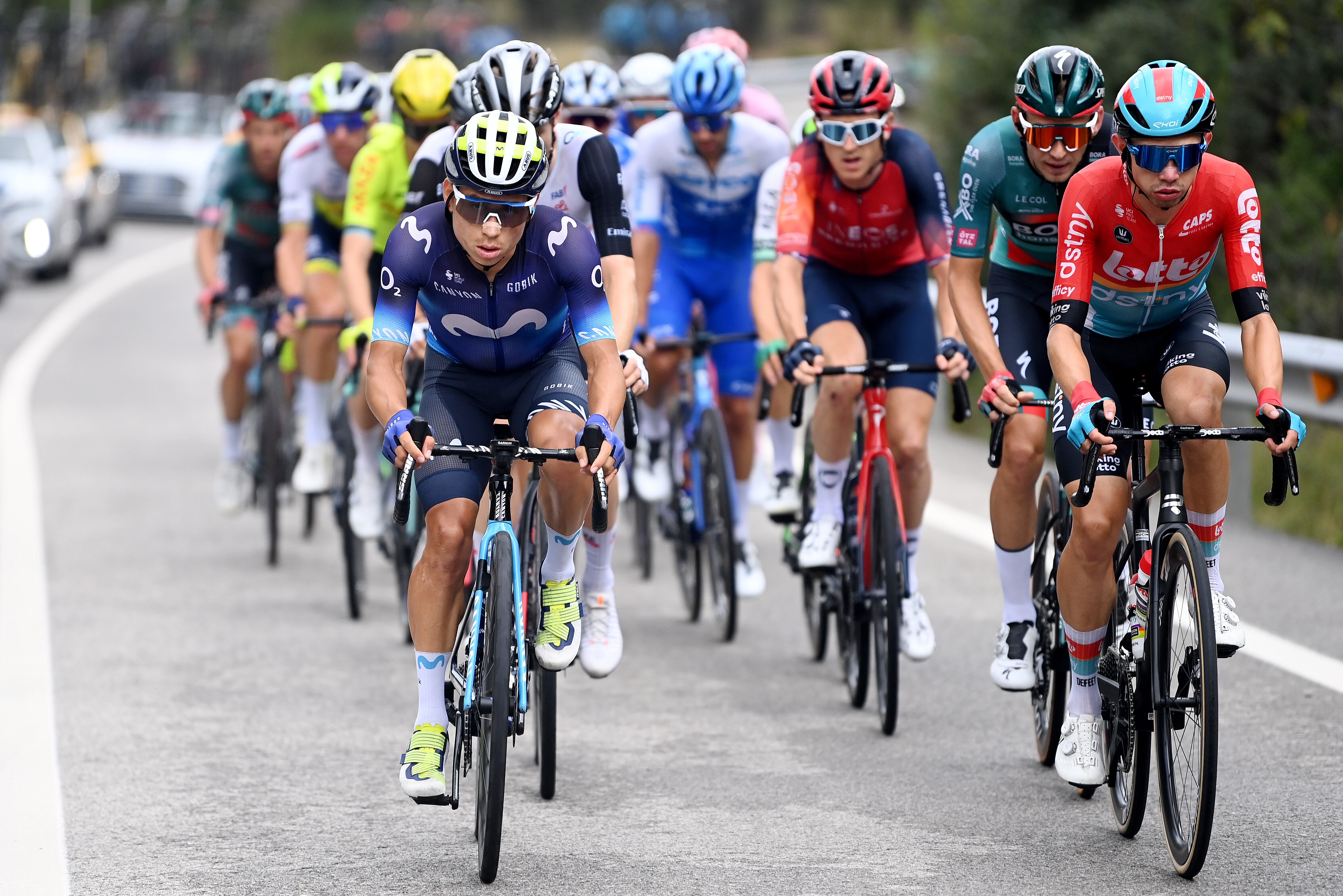 Einer Augusto Rubio Reyes en la etapa 20 de la Vuelta a España.