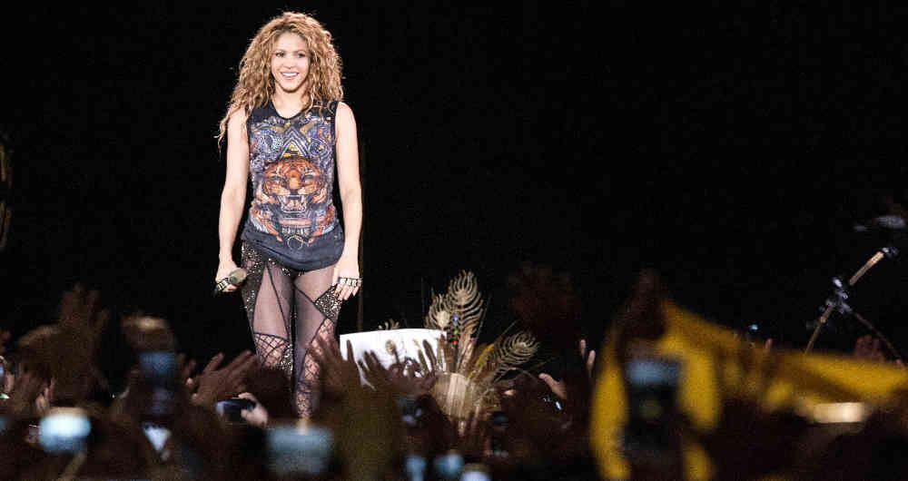 Shakira en su gira El Dorado World Tour.