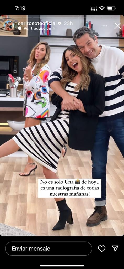 Carolina Soto muestra cómo es su relación con sus compañeros de 'Día a día'