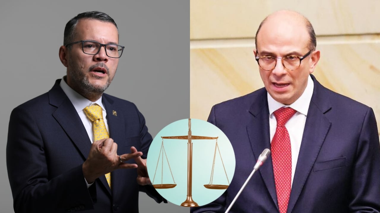 Mauricio Rodríguez, magistrado de la Comisión de Disciplina Judicial, y Carlos Camargo, magistrado de la Corte responsable del fallo.
