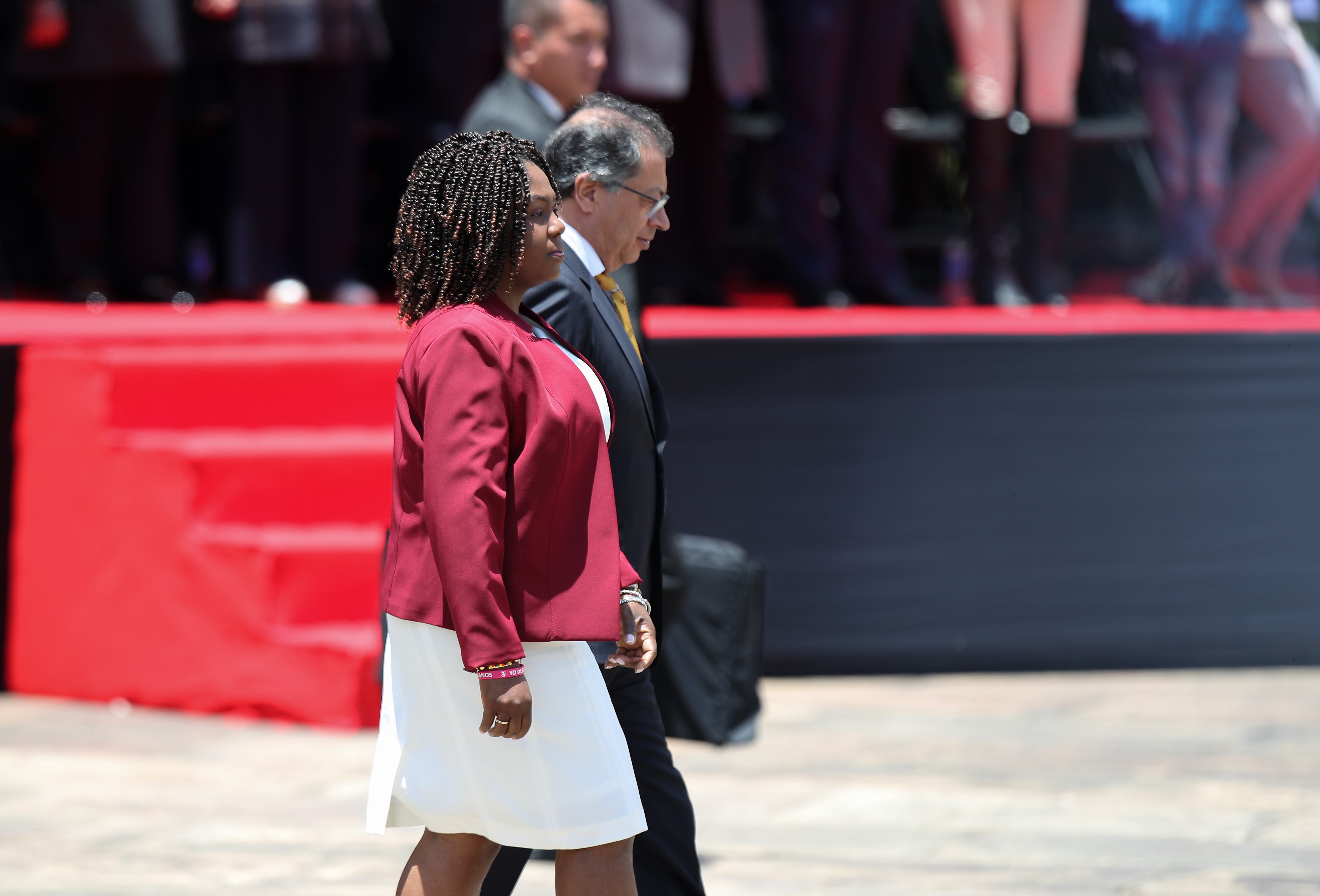 Presidente Gustavo Petro  y la Vicepresidenta  Francia Márquez
Ceremonia de conmemoración de los 205 años de la Batalla de Boyacá y  los 214 años de la creación del Ejército Nacional 
Dos años del gobierno Petro
Puente de  Boyacá  agosto 7 del 2024
Foto Guillermo Torres Reina / Semana