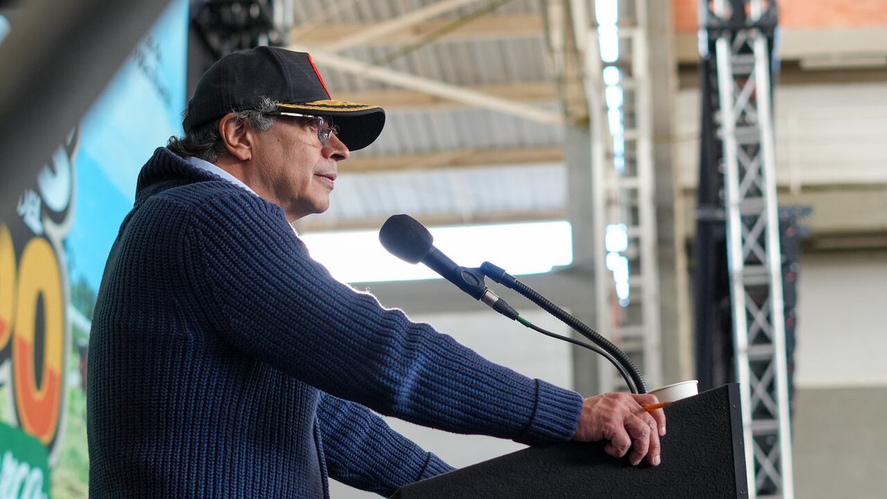 El presidente, Gustavo Petro, en Ubaté (Cundinamarca), el 20 de febrero de 2025