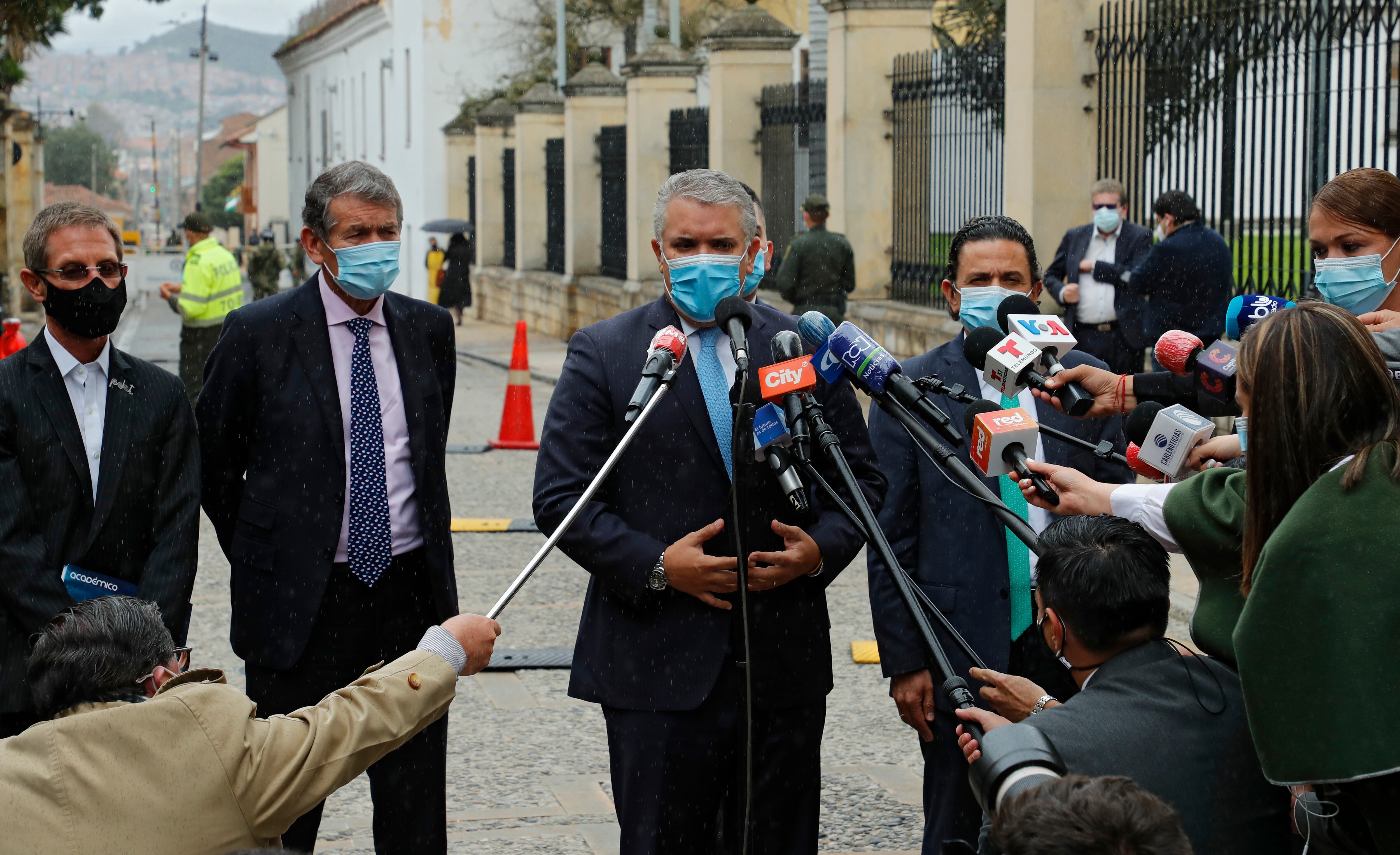 rueda de prensa del presidente Iván Duque sobre la reunión con los líderes del Comité del Paro, en la Casa de Nariño
Bogotá mayo 10 del 2021
Foto Guillermo Torres Reina / Semana
