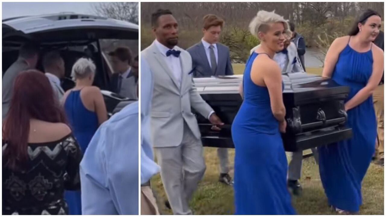 Un hombre que se disponía a casarse se le ocurrió llegar a un ataúd a su matrimonio.