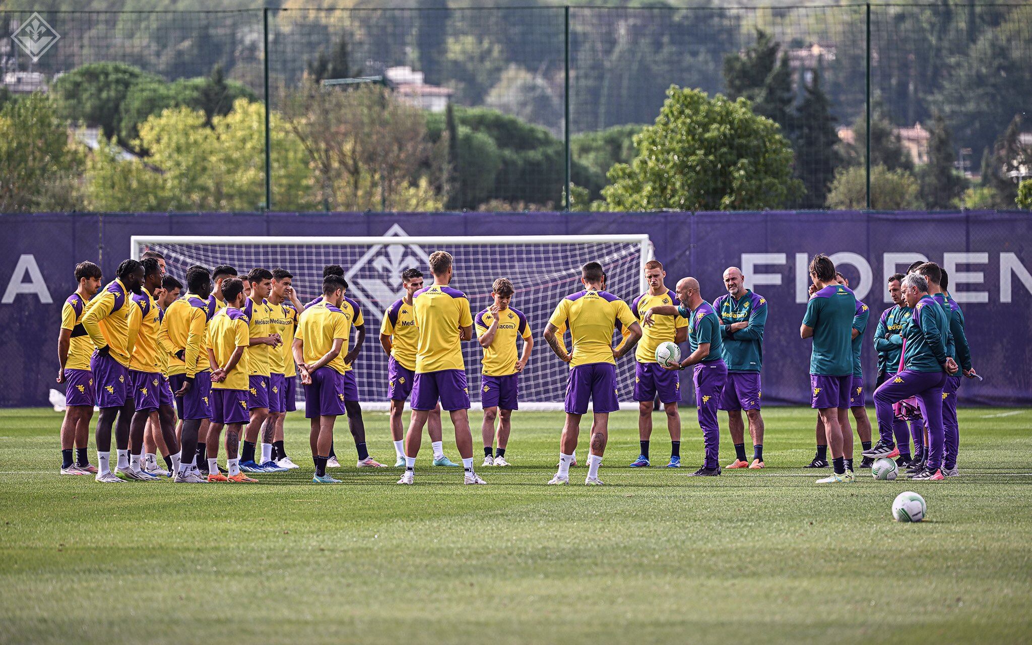 Fiorentina se prepara para el segundo partido de la Conference League.