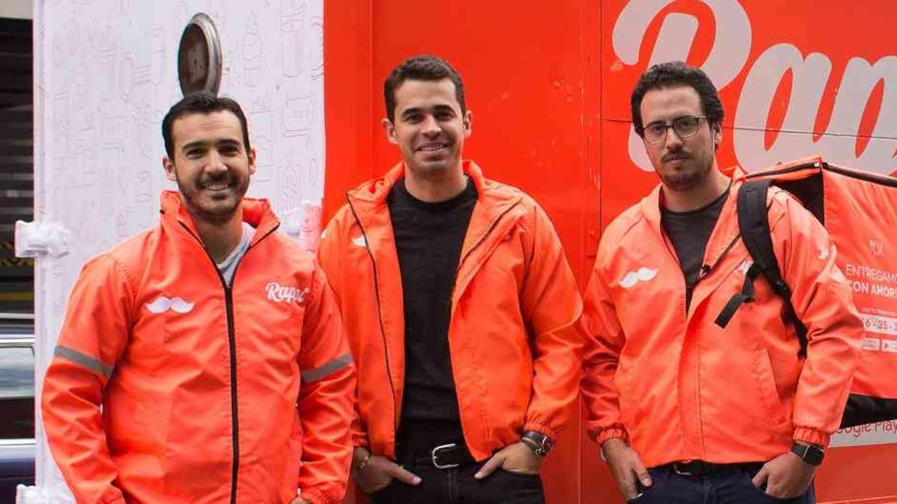 Simón Borrero, Sebastián Mejía y Felipe Villamarín, cofundadores de Rappi.