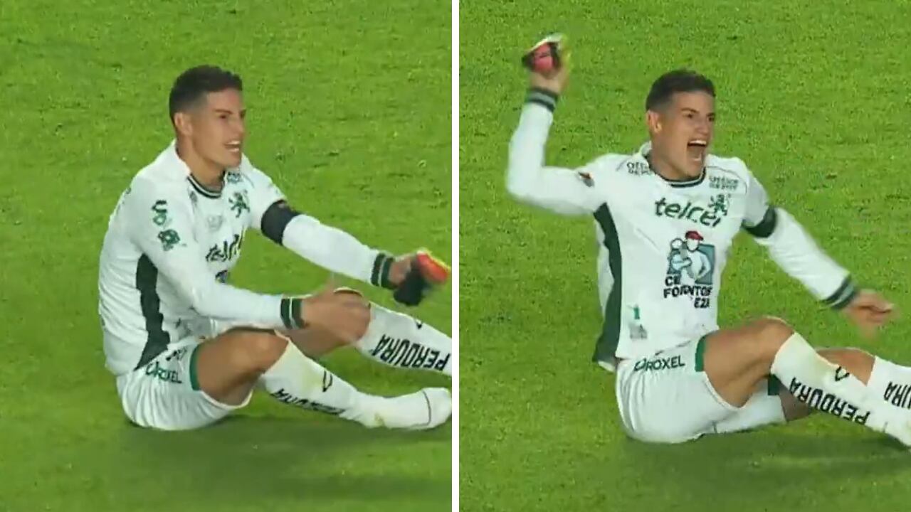 Furia de James Rodríguez, en León vs. Querétaro, provocó castigo al colombiano.