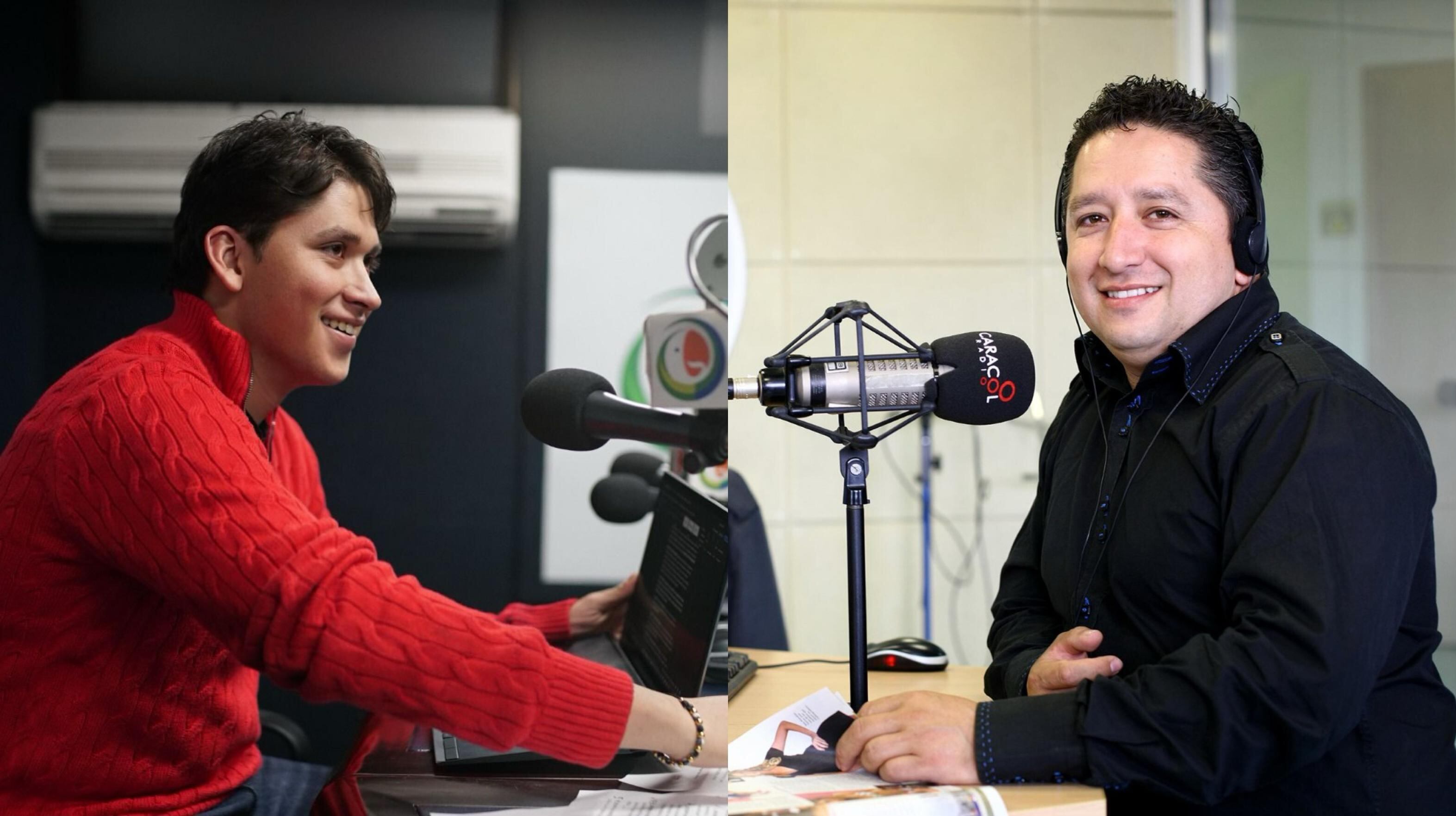 Jouseph Aly y su padre Herbin Hoyos.