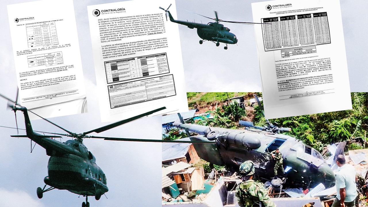 La Contraloría General de la República destapó el que sería un escándalo en el Ejército, que llevó a la posible pérdida de más de 82.000 millones de pesos, en la política de aseguramiento de las aeronaves.