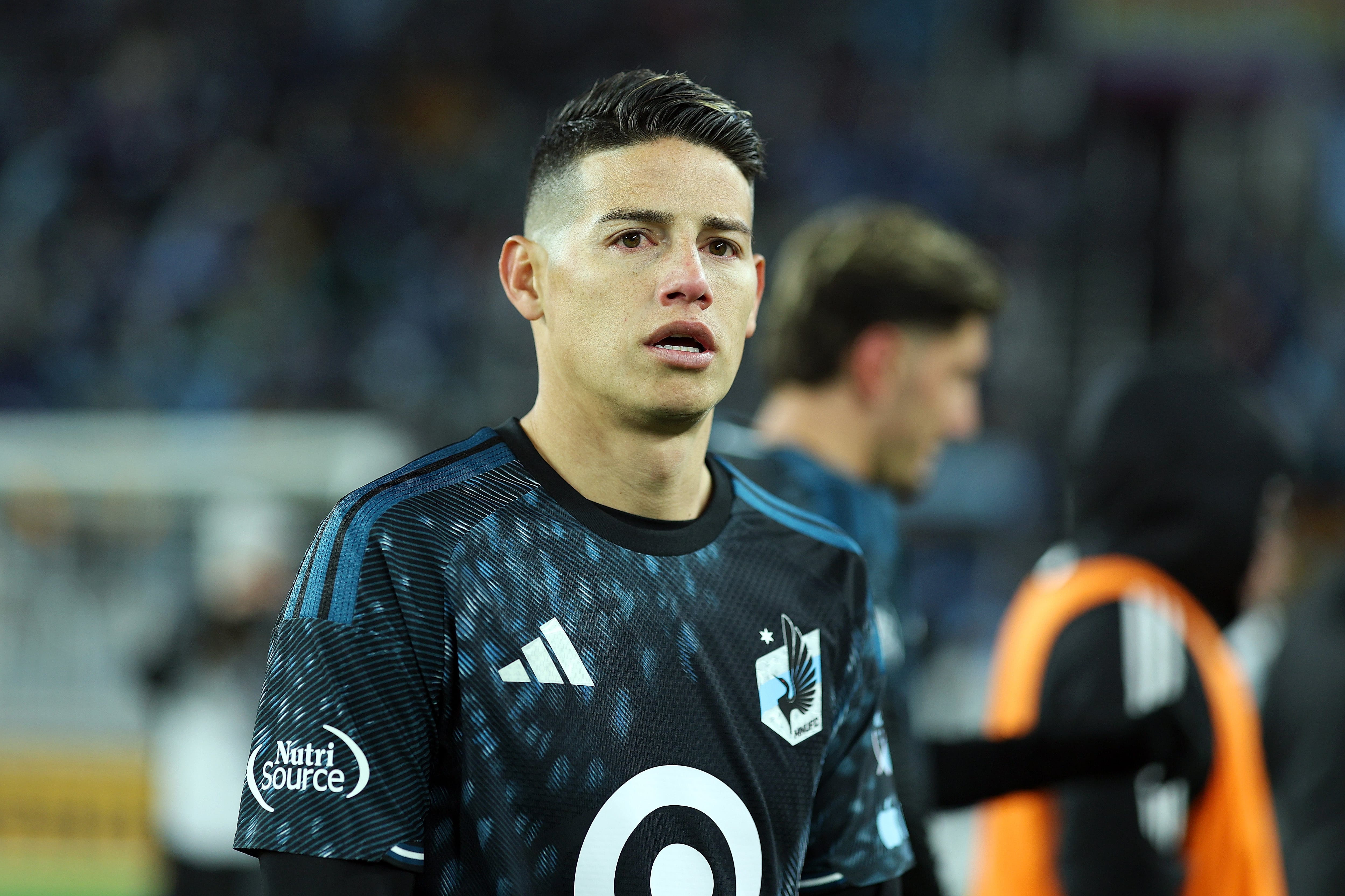 ST PAUL, MINNESOTA - APRIL 18: James Rodriguez #10 of Minnesota United FC looks on after the match against Portland Timbers at Allianz Field on April 18, 2026 in St Paul, Minnesota. Minnesota defeated Portland 2-0. (Photo by David Berding/Getty Images)