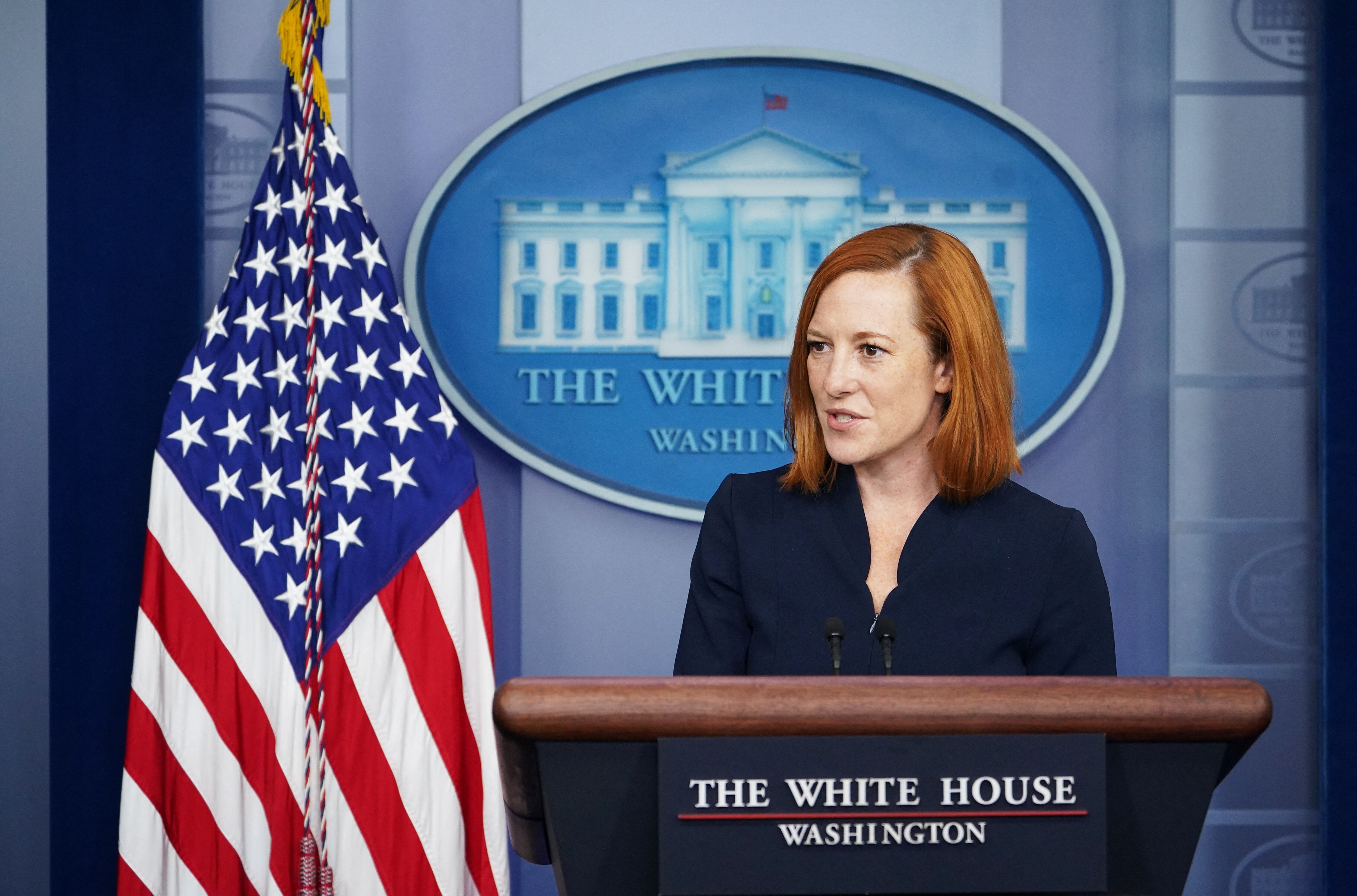 Jen Psaki, portavoz de la Casa Blanca