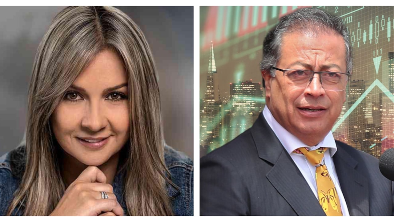 Vicky Dávila y Gustavo Petro