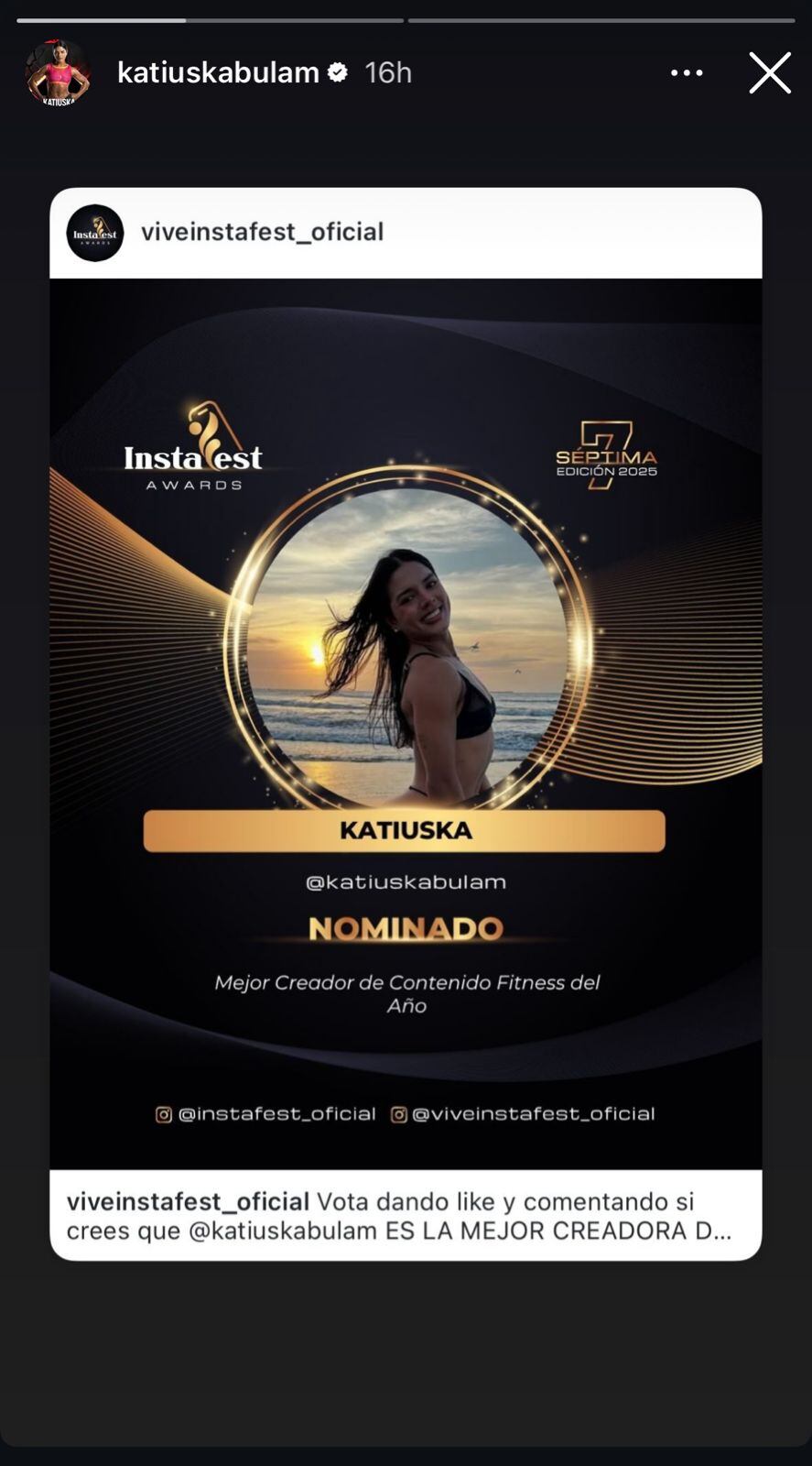 Katiuska podría recibir importante reconocimiento