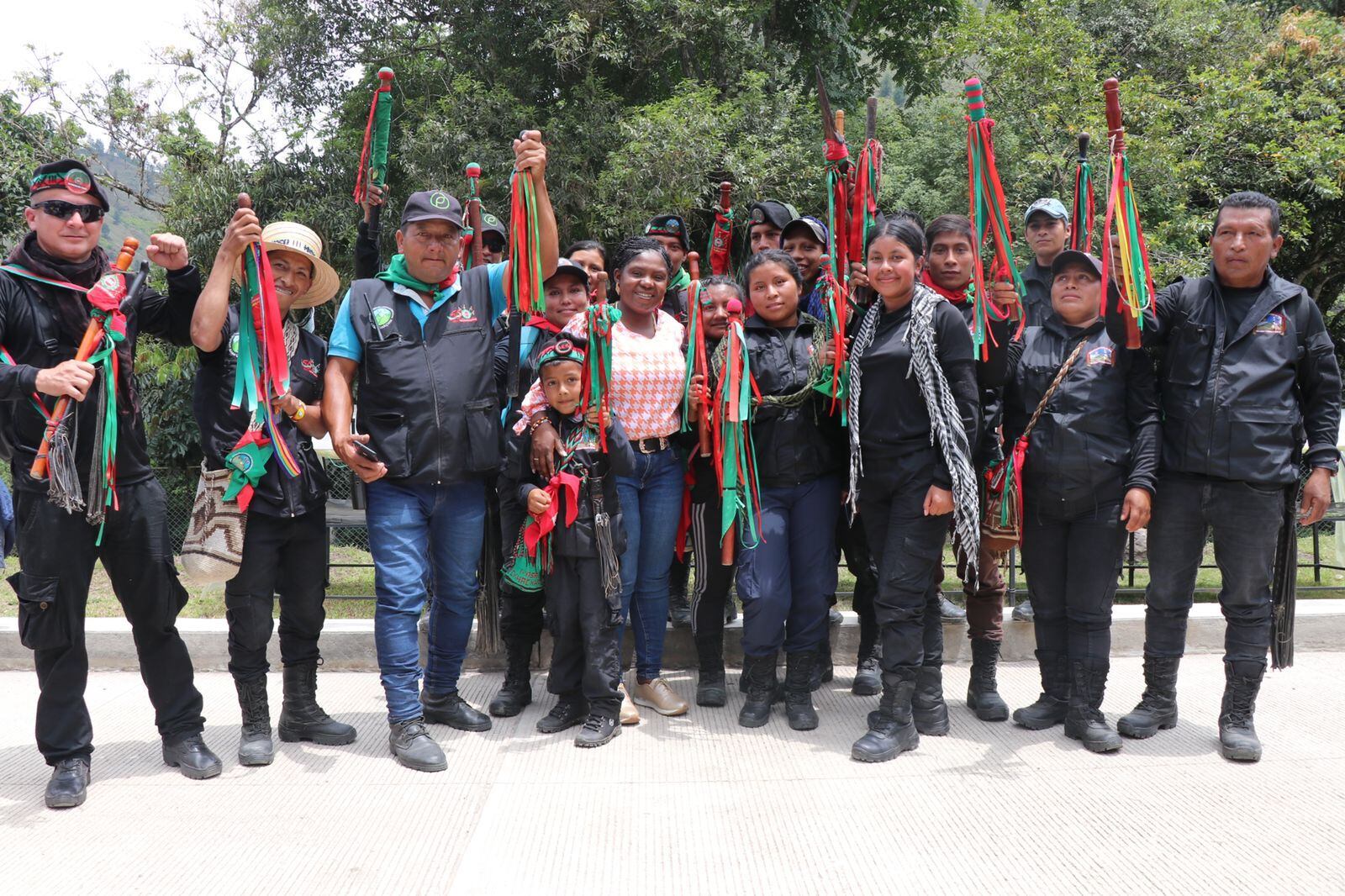 Francia Márquez con comunidades indígenas de Páez, Cauca.