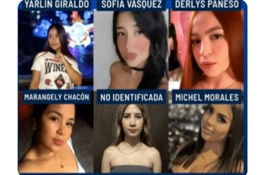 Las colombianas fueron identificadas